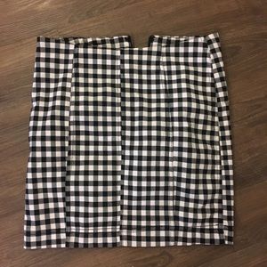 NWOT Free People Skirt - like new - checkered